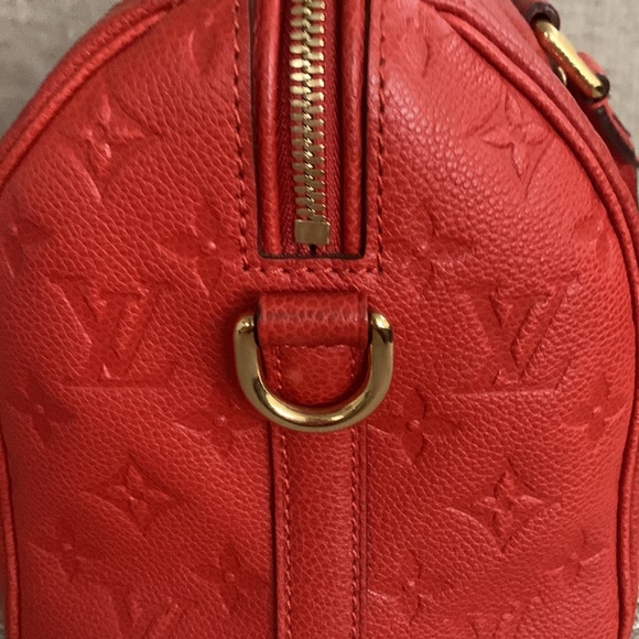 LOUIS VUITTON Speedy 25” Cerise Monogram Empreinte Speedy Bandouliere.Authentic. - Picture 5 of 17